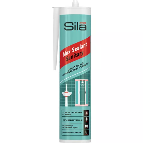Герметик Sila PRO Max Sealant санитарный силиконовый бесцветный 280мл