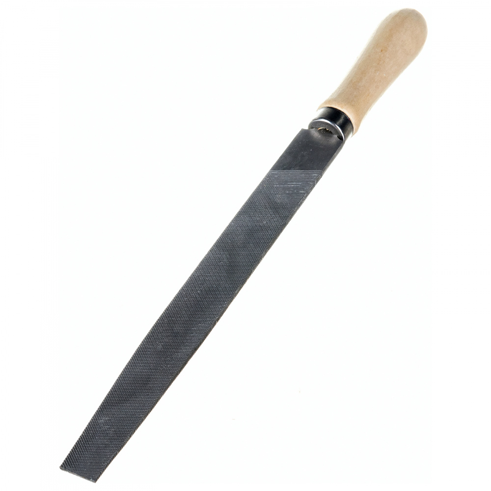 Напильник 15см плоский с деревянной ручкой