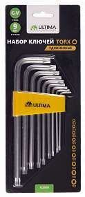 Набор ключей TORX Ultima Т10-Т50 удлиненные (9шт)